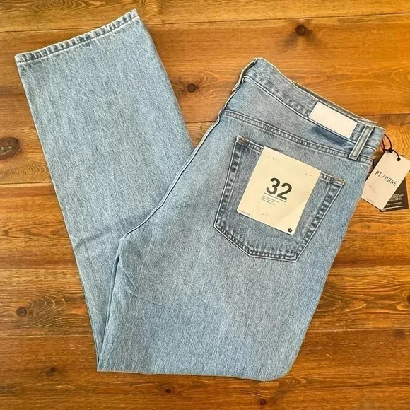 RE / DONE LA Jeans | Wasted Indigo 5 Pocket | 32 Loose Long - Picture 4 of 5